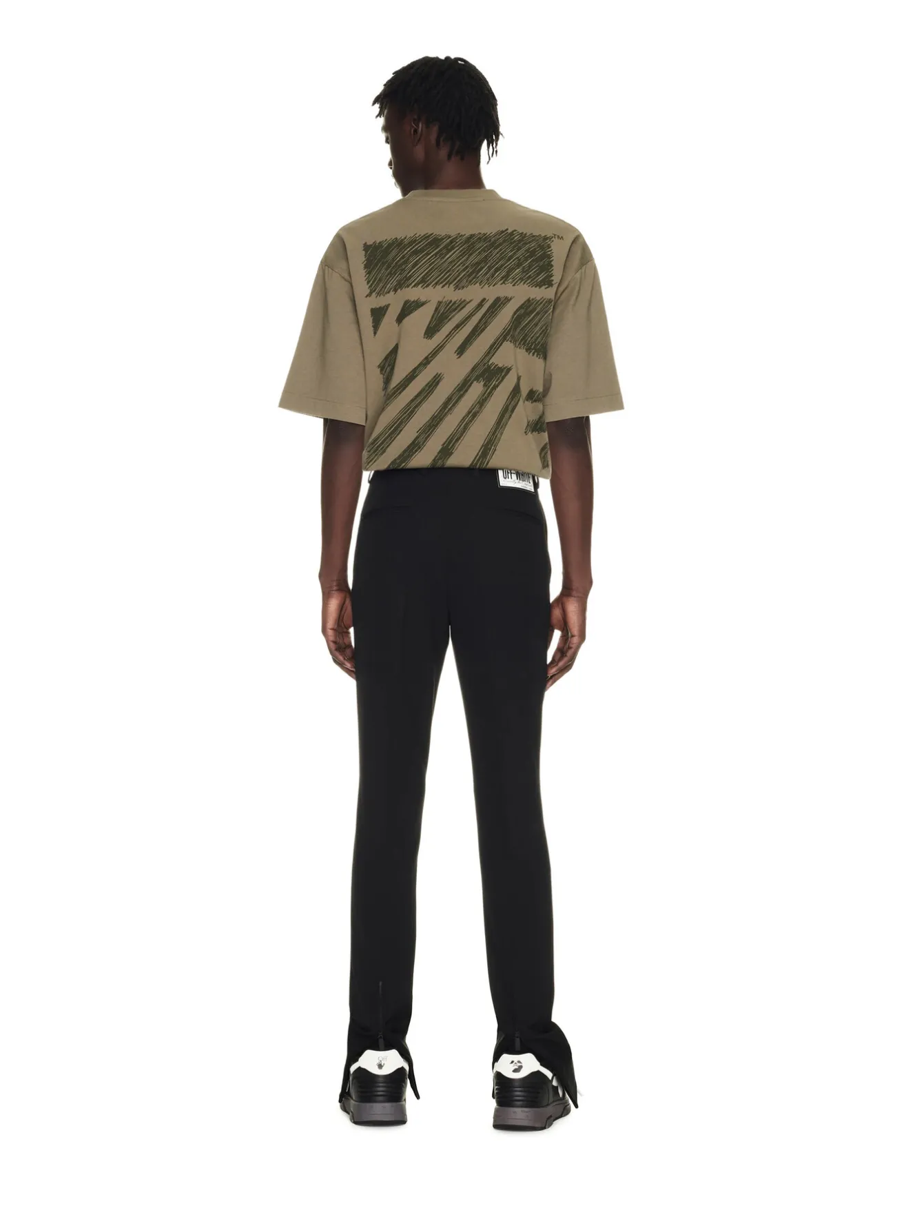 OFF-WHITE Pantaloni<PANTALONE WAVE TAG DRY Nero