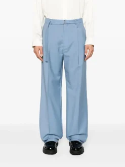 LANVIN Pantaloni<PANTALONE WIDE LEG Azzurro