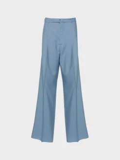 LANVIN Pantaloni<PANTALONE WIDE LEG Azzurro