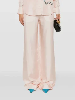 LANVIN Pantaloni<PANTALONE WIDE LEG Rosa