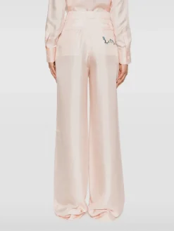 LANVIN Pantaloni<PANTALONE WIDE LEG Rosa