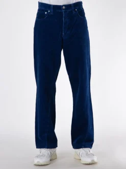 SUNFLOWER Pantaloni<PANTALONE WIDE TWIST CORD Blu