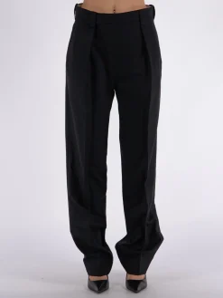 VICTORIA BECKHAM Pantaloni<PANTALONE WRAP FRONT Nero