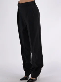 VICTORIA BECKHAM Pantaloni<PANTALONE WRAP FRONT Nero