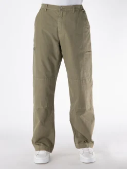 MM6 MAISON MARGIELA Pantaloni<PANTALONI A GAMBA DRITTA CON FONDO AMPIO Verde