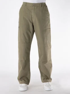 MM6 MAISON MARGIELA Pantaloni<PANTALONI A GAMBA DRITTA CON FONDO AMPIO Verde