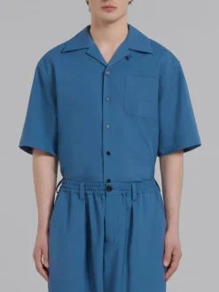 MARNI Pantaloni<PANTALONI CON COULISSE IN FRESCO DI LANA Blu