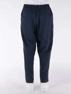 MARNI Pantaloni<PANTALONI CROP IN FRESCO LANA CON COULISSE Blu