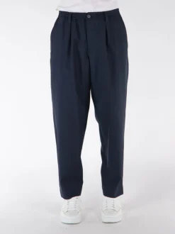 MARNI Pantaloni<PANTALONI CROP IN FRESCO LANA CON COULISSE Blu