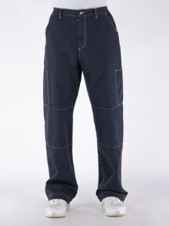 MM6 MAISON MARGIELA Pantaloni<PANTALONI DRITTI CON RICAMO Blu
