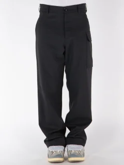 MARNI Pantaloni<PANTALONI IN FRESCO LANA CON TASCHE CARGO Nero