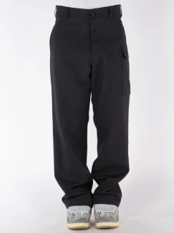 MARNI Pantaloni<PANTALONI IN FRESCO LANA CON TASCHE CARGO Nero