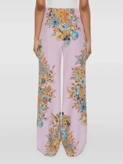 ETRO Pantaloni<PANTALONI IN TWILL STAMPATO Azzurro, Giallo, Marrone, Rosa