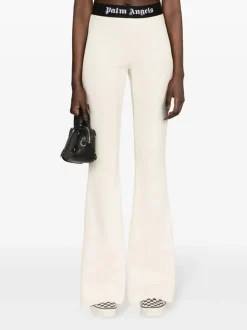PALM ANGELS Pantaloni<PANTALONI SPORTIVI SVASATI Bianco