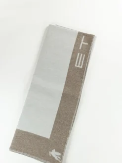 ETRO HOME ACCESSORY Complementi D'Arredo|Cuscini E Plaid<PLAID Grigio, Marrone