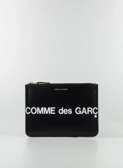 COMME DES GARCONS WALLET Pochette<POCHETTE HUGE LOGO UNISEX Nero