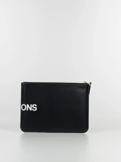 COMME DES GARCONS WALLET Pochette<POCHETTE HUGE LOGO UNISEX Nero