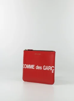COMME DES GARCONS WALLET Pochette<POCHETTE HUGE LOGO UNISEX Rosso
