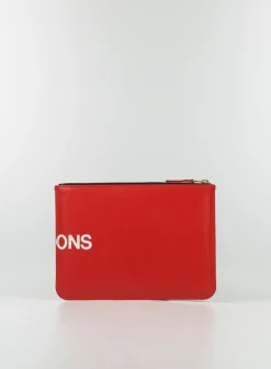 COMME DES GARCONS WALLET Pochette<POCHETTE HUGE LOGO UNISEX Rosso