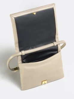MARNI Pochette<POCHETTE PRISMA IN PELLE Beige