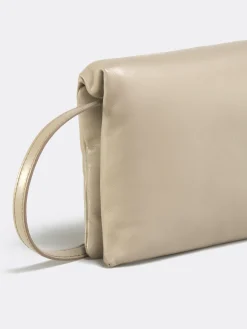 MARNI Pochette<POCHETTE PRISMA IN PELLE Beige