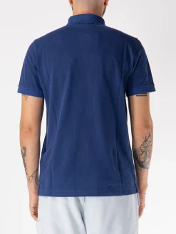 STONE ISLAND Polo<POLO A MANICE CORTE CON PATCH LOGO Blu