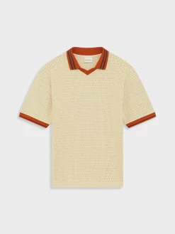 DRÔLE DE MONSIEUR Polo<POLO AJOURE Arancione, Beige, Marrone