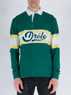 DROLE DE MONSIEUR Polo<POLO CON MANICHE LUNGHE Bianco, Giallo, Verde