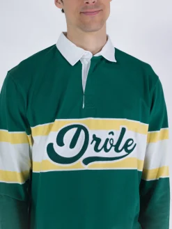 DROLE DE MONSIEUR Polo<POLO CON MANICHE LUNGHE Bianco, Giallo, Verde