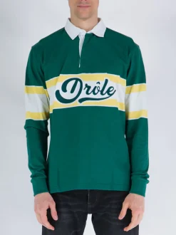 DROLE DE MONSIEUR Polo<POLO CON MANICHE LUNGHE Bianco, Giallo, Verde