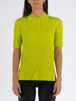 JIL SANDER Polo<POLO IN MAGLIA Giallo