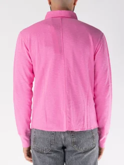 SUNFLOWER Polo<POLO LONGSEEVE RUGBY WAFFLE TEE Rosa