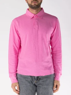 SUNFLOWER Polo<POLO LONGSEEVE RUGBY WAFFLE TEE Rosa