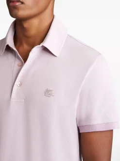 ETRO Polo<POLO ROMA PRINTED UNDERCOLLAR Rosa