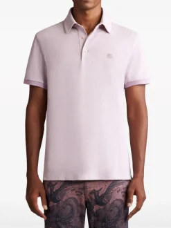 ETRO Polo<POLO ROMA PRINTED UNDERCOLLAR Rosa