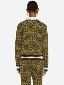 WALES BONNER Polo<POLO SELASSIE Marrone, Verde