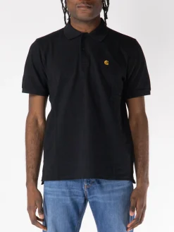CARHARTT WIP Polo<POLO S/S CHASE Nero