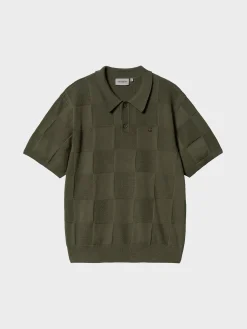 CARHARTT WIP Polo<POLO S/S CHECKER Verde