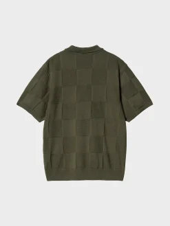 CARHARTT WIP Polo<POLO S/S CHECKER Verde
