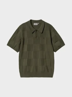 CARHARTT WIP Polo<POLO S/S CHECKER Verde