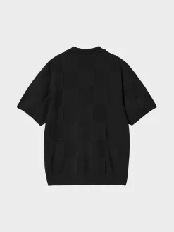 CARHARTT WIP Polo<POLO S/S CHECKER Nero
