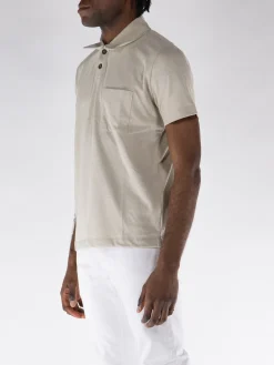 UNIVERSAL WORKS Polo<POLO S/S NEWLYN Beige