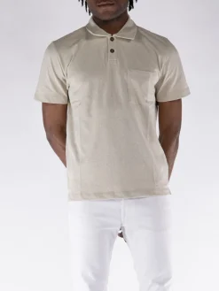 UNIVERSAL WORKS Polo<POLO S/S NEWLYN Beige