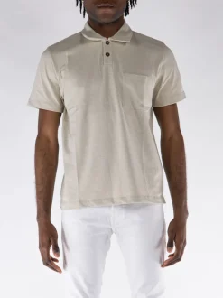 UNIVERSAL WORKS Polo<POLO S/S NEWLYN Beige