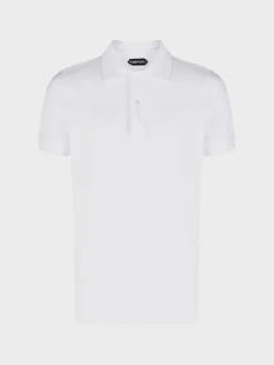 TOM FORD Polo<POLO TENNIS PIQUET Bianco