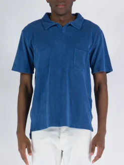 UNIVERSAL WORKS Polo<POLO VACATION Blu