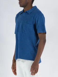 UNIVERSAL WORKS Polo<POLO VACATION Blu