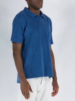 UNIVERSAL WORKS Polo<POLO VACATION Blu