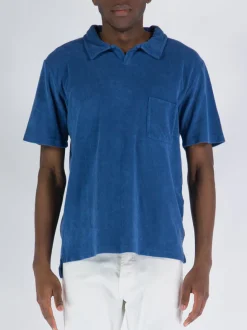 UNIVERSAL WORKS Polo<POLO VACATION Blu