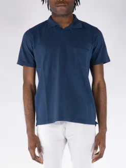 UNIVERSAL WORKS Polo<POLO VACATION Blu